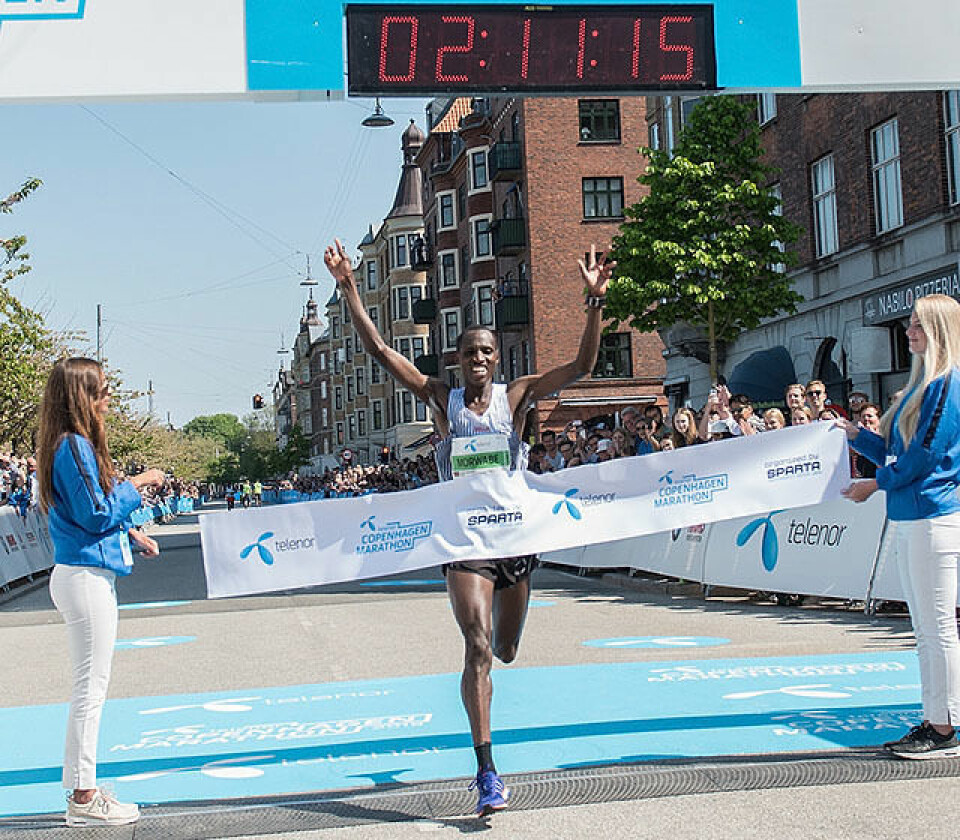 Gode tider da 166 norske løp København Marathon søndag William_Morwabe_Kenya_loeyperekord_640.jpg