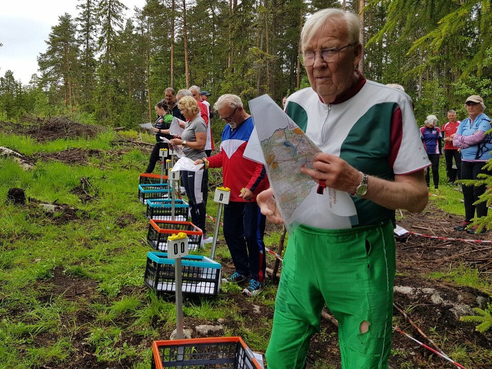 Bedrifts-o-løp fra Hjemlikoia i Løten Ingvald Pedersen klar til start.jpg