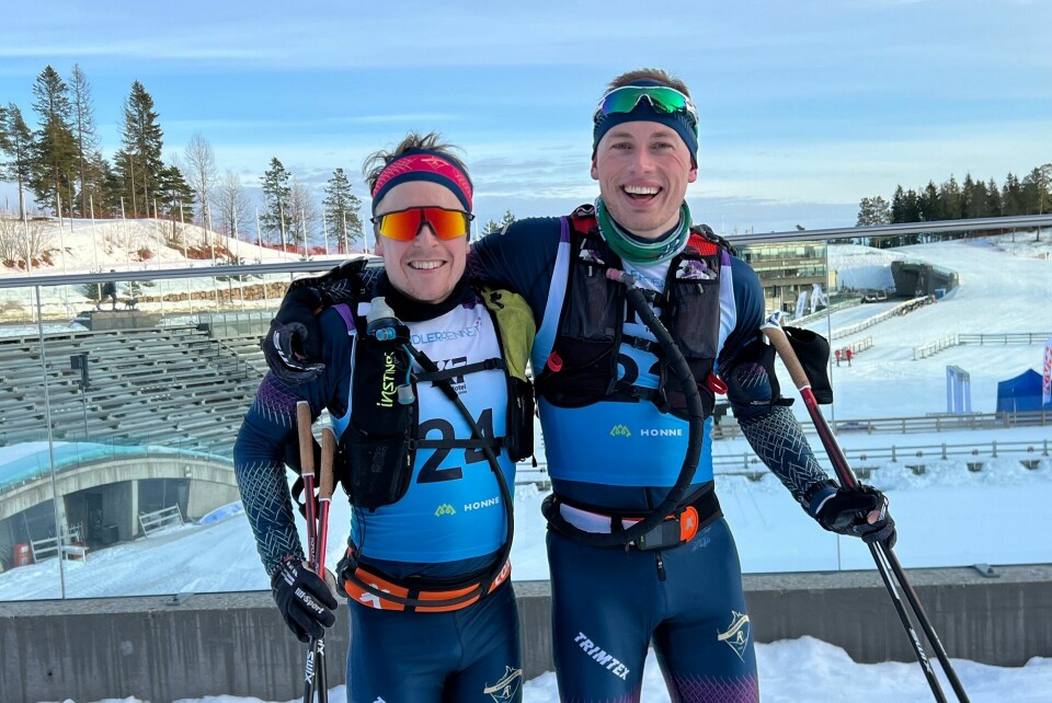 Tidenes raskeste i Pendlerrennet, 2023-vinner Erling Stølen (til venstre) og toer Marius Borge Heir. (Foto: Ådne Skurdal) Tidenes raskeste i Pendlerrennet, 2023-vinner Erling Stølen (til venstre) og toer Marius Borge Heir. (Foto: Ådne Skurdal)