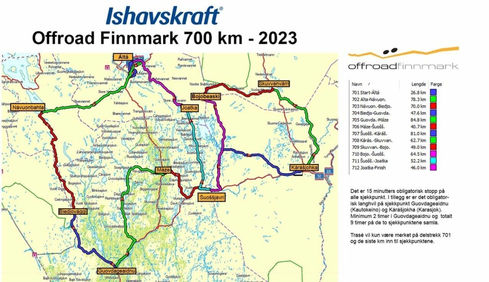 Offroad Finnmark presenterer grovkart for sommerens løyper offroad-finnmark-700km.jpg