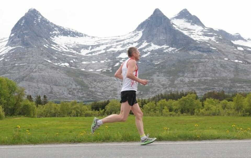 Flotte løpsforhold i Alstahaug Maraton
