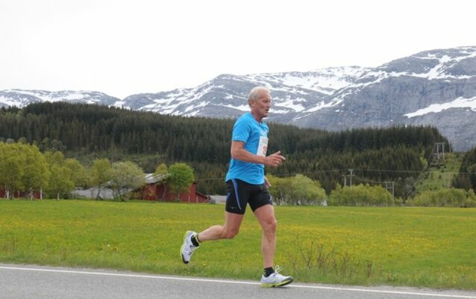 Flotte løpsforhold i Alstahaug Maraton