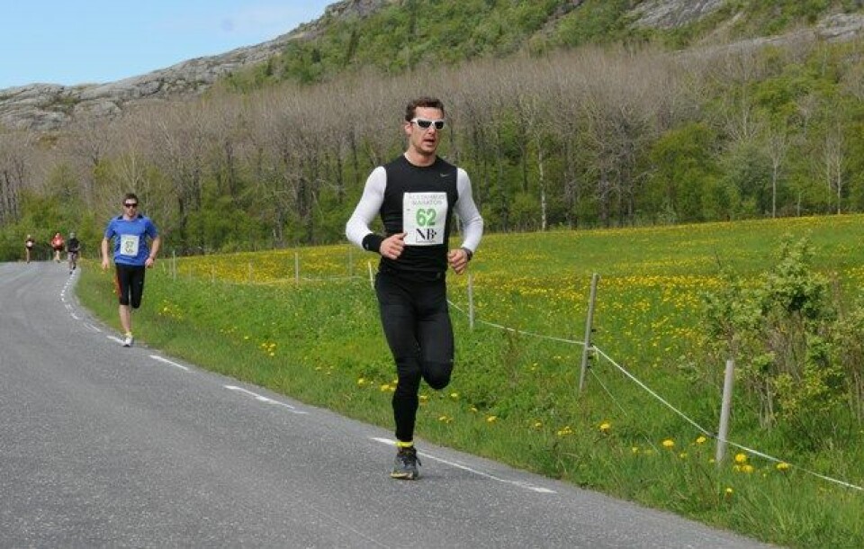 Flotte løpsforhold i Alstahaug Maraton