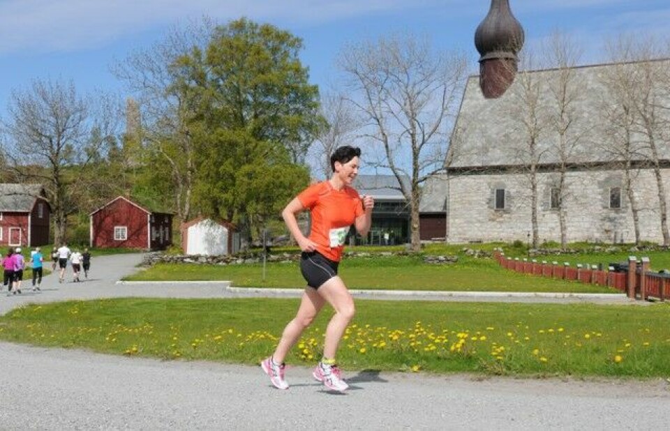 Flotte løpsforhold i Alstahaug Maraton