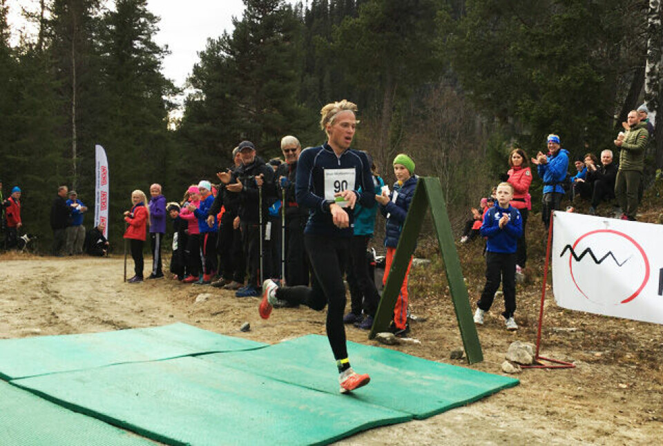 Skiskytteren Pål Kristian Grue Tufte, Geilo IL vant og satte løyperekord i Bringenatten Opp 2016. Skiskytteren Pål Kristian Grue Tufte, Geilo IL vant og satte løyperekord i Bringenatten Opp 2016.