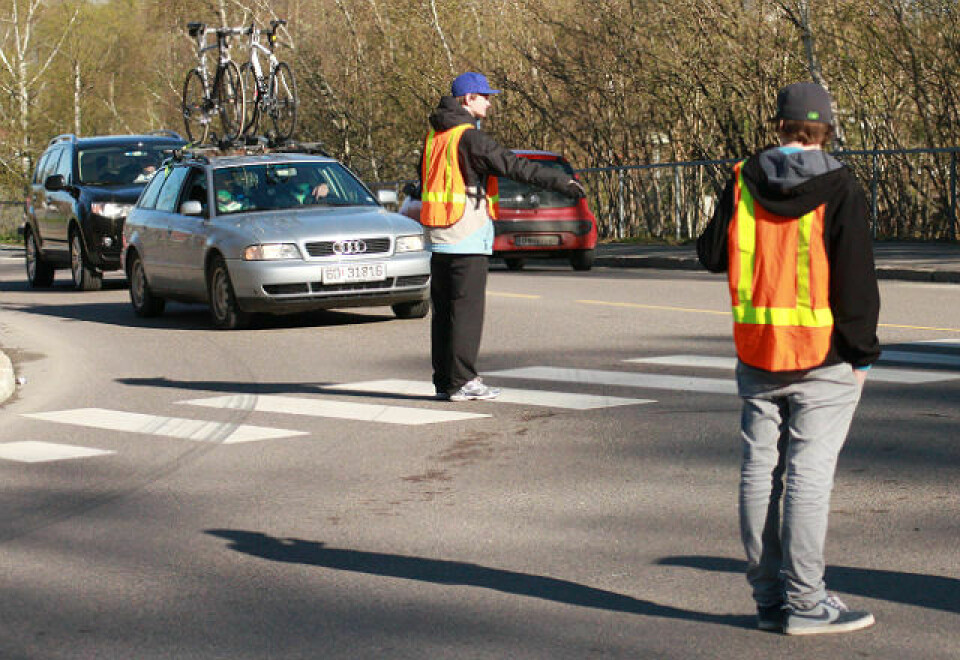 1856 syklet Enebakk Rundt Trafikk_dirigering