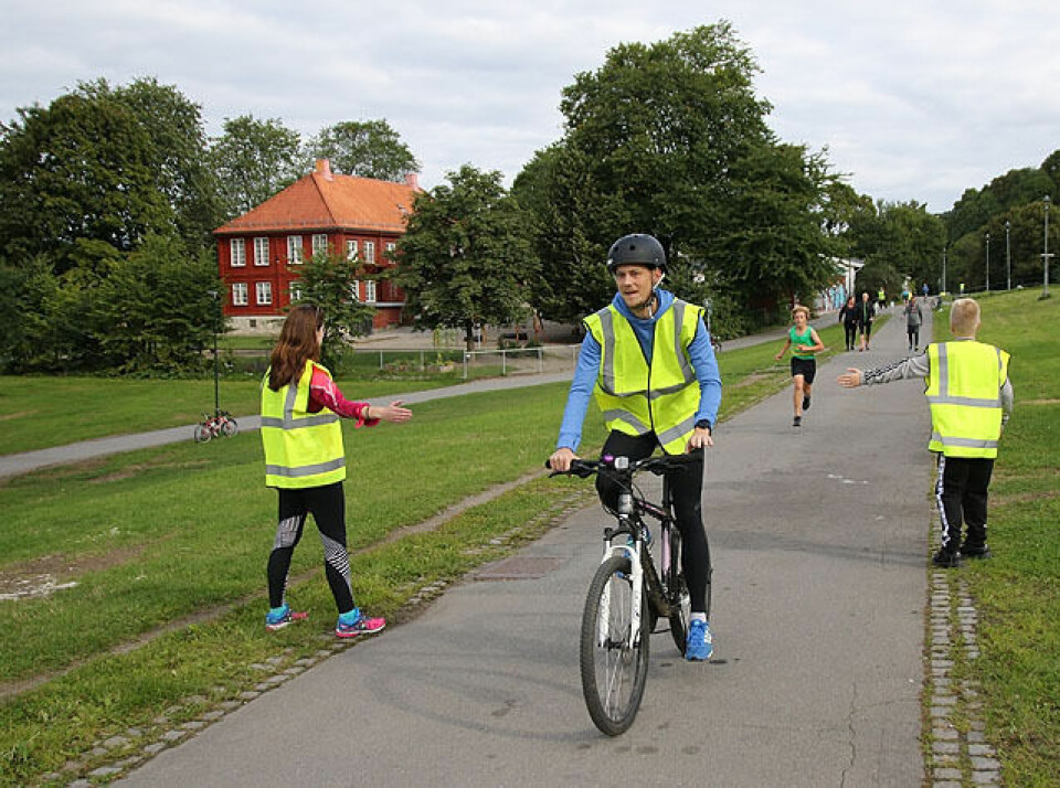 Tøyen Parkrun debuterte med kjempesuksess! Sykkel_foran_IMG_8372.jpg