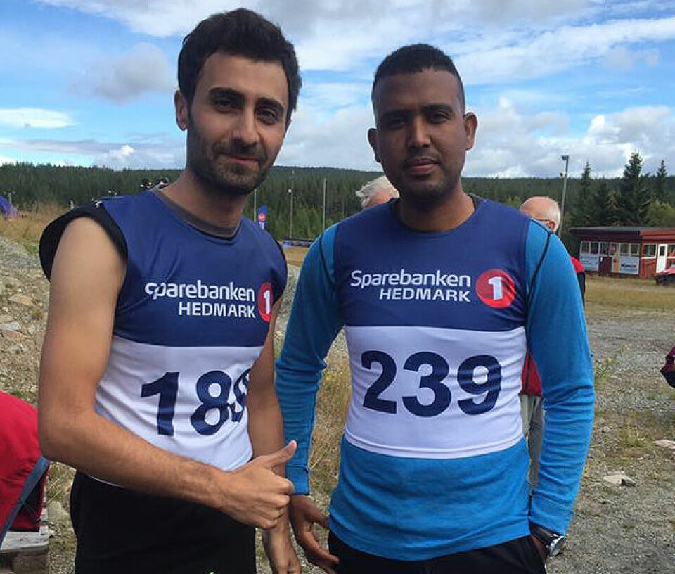 110 løp i intergreringens navn i Gåsbu International Yasin_og_Muktar_5 km.jpg