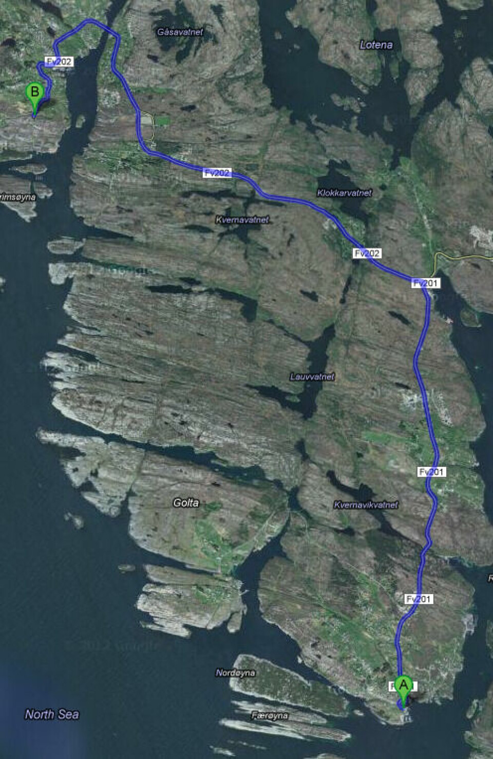 Klart for Strilaman triatlon i havgapet 10. august Cycle_map.png