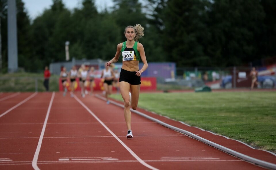 Even Brøndbo Dahl og Amalie Sæten vant 1500 meter på Jessheim Amalie_Sæten.jpg
