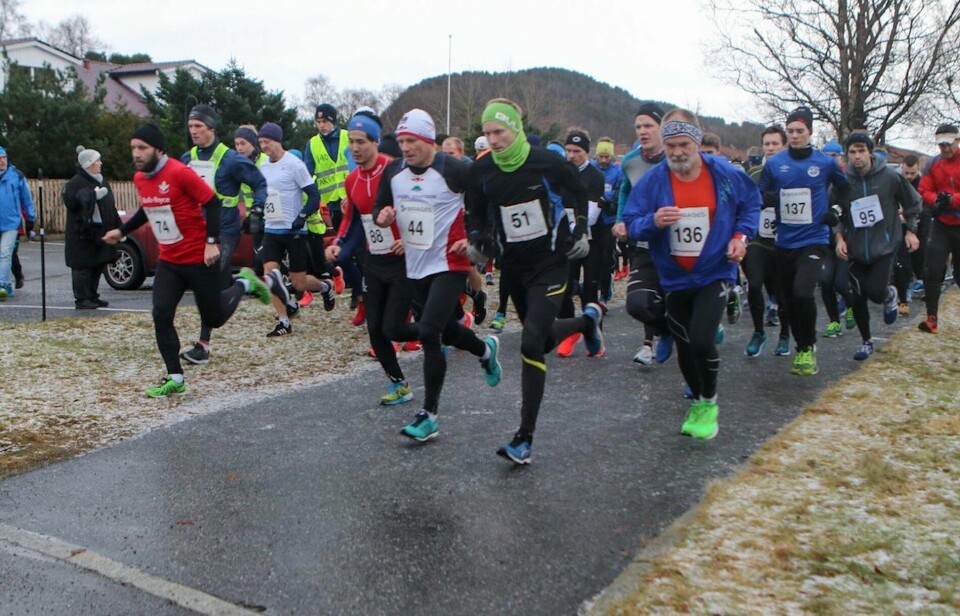 Starten på halvmaraton i 2019 Starten på halvmaraton i 2019