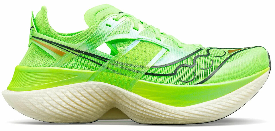 Hvilke supersko gir best løpsøkonomi? Saucony Endorphin Elite.jpg