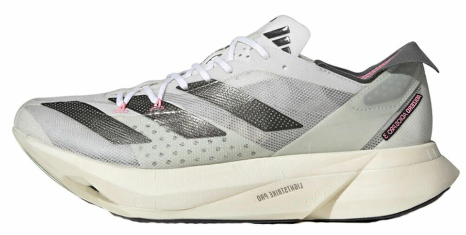 Hvilke supersko gir best løpsøkonomi? Adidas Adizero Adios Pro 3.jpg
