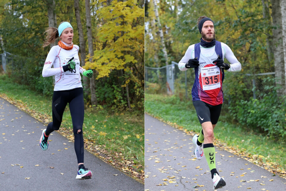 Tone Fløttum og Frode Stenberg var suverent best på halvmaraton i Lørenskogløpet. (Alle foto: Tom-Arild Hansen) Tone Fløttum og Frode Stenberg var suverent best på halvmaraton i Lørenskogløpet. (Alle foto: Tom-Arild Hansen)