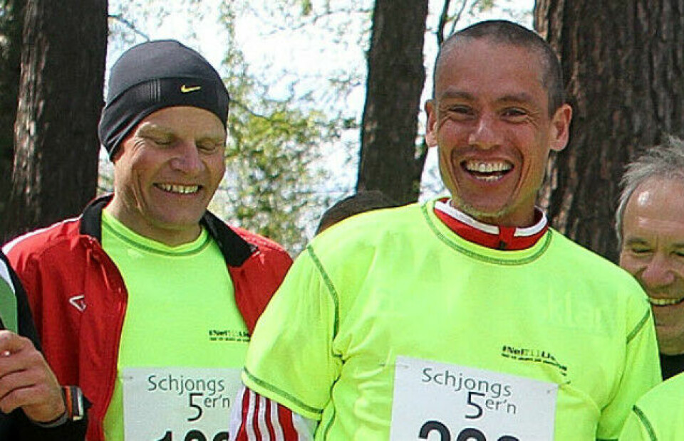 Runar Gilberg og Tim Bennett før det historiske Schjongsfemmern i 2014. Runar Gilberg og Tim Bennett før det historiske Schjongsfemmern i 2014.