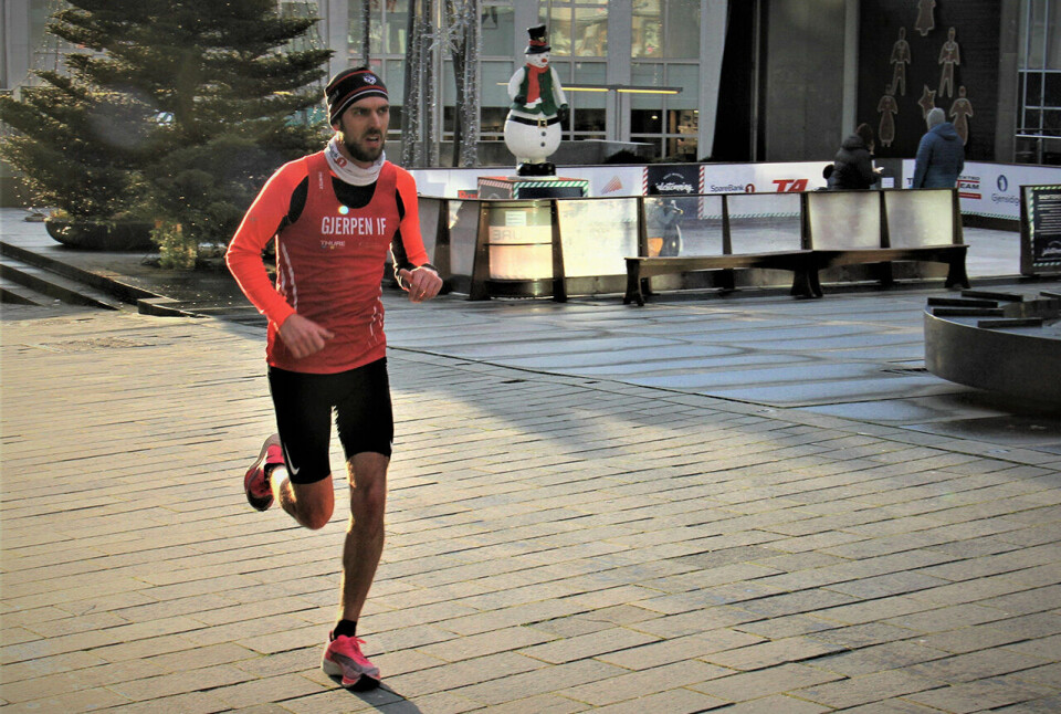 God deltakelse i den virtuelle Nyttårstrimmen i Skien Jonathan Gullesen