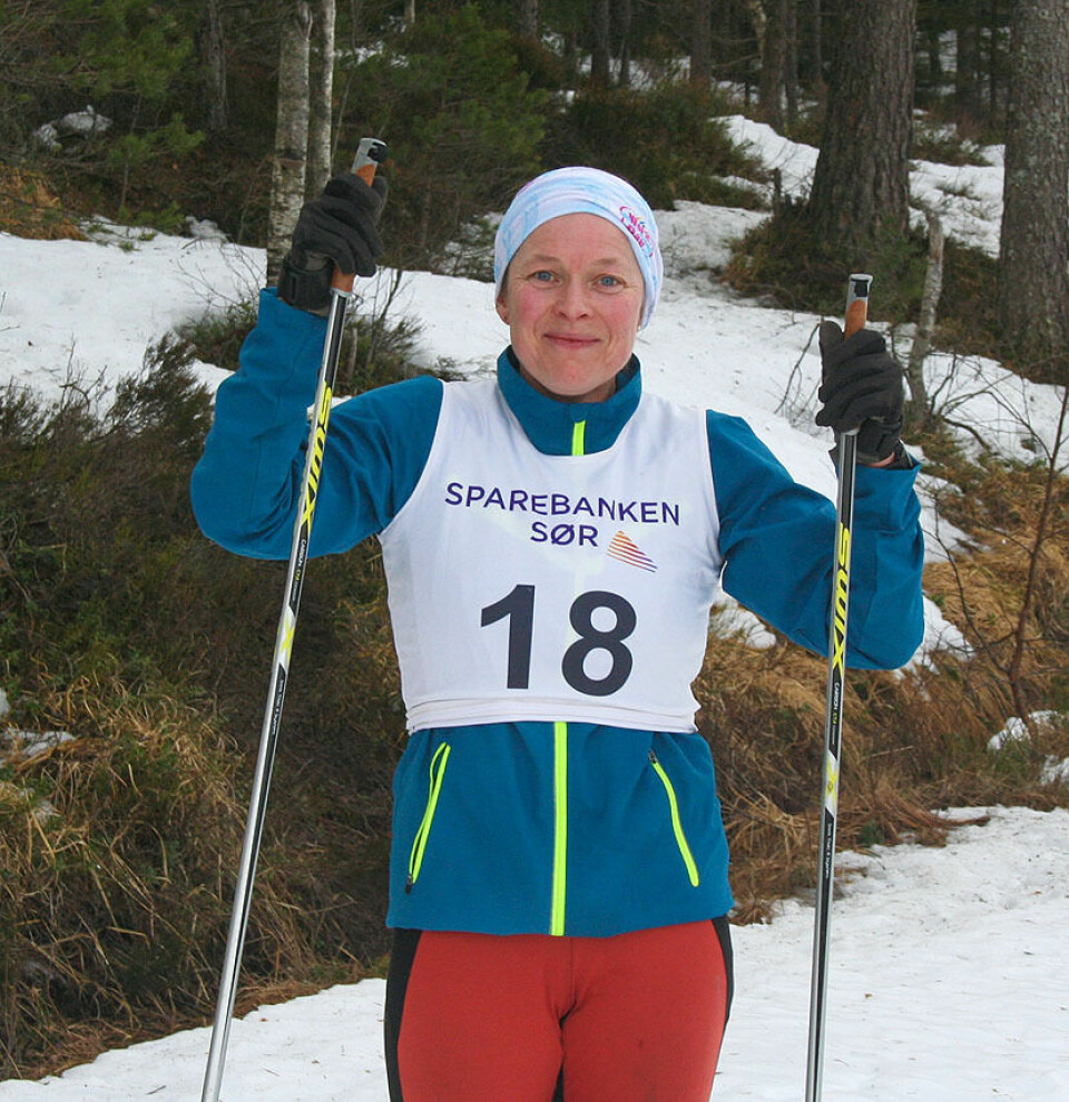 Kaldt og stedvis og tidvis isete under Sørlandsmesterskapet på ski Heidi Johansen.jpg