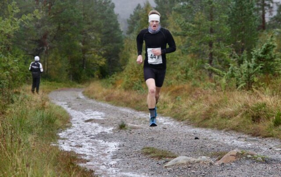 Håkon Stavik blei førstemann på Østremsetra Ludvig_Vartdal