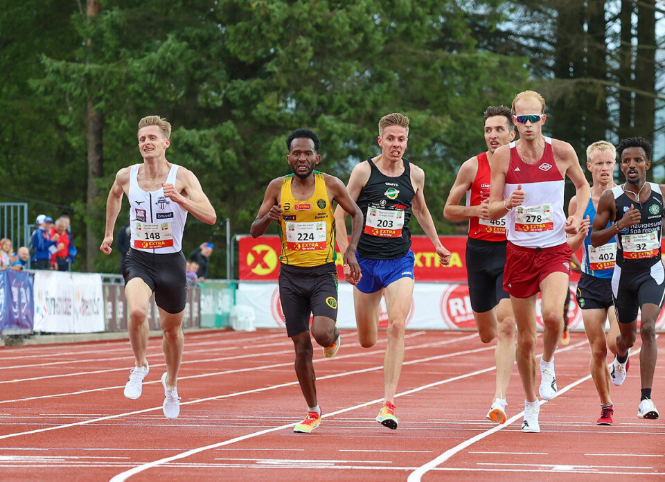 Jakob Ingebrigtsen tok gullet også på 5000-meteren Spurtoppgjøret om bronsemedaljen.jpg