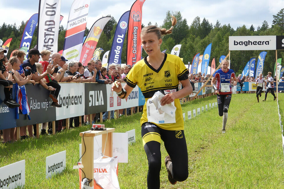 Marie Olaussen ble beste norske i D21E på 1. løp. (Foto: Bjørn Hauge) Marie Olaussen beste norske på 1. løp. (Foto: Bjørn Hauge)