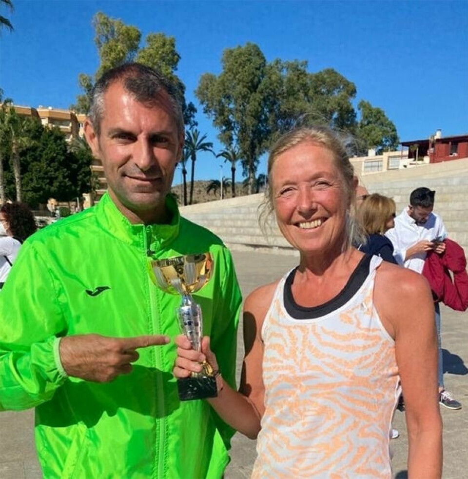 Andreplass til Synøve Brox på 7 km gateløp i Spania Aguilas-Synoeve-pokal.jpg