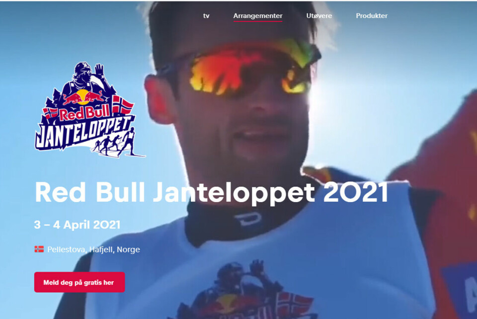Red Bulls Janteloppet er i år et rent Strava-løp som går over to dager. Petter Northug er en av profilene her, både i markedsføringen og i løypen. (Foto fra arrangørens side) Red Bulls Janteloppet er i år et rent Strava-løp som går over to dager. Petter Northug er en av profilene her, både i markedsføringen og i løypen. (Foto fra arrangørens side)