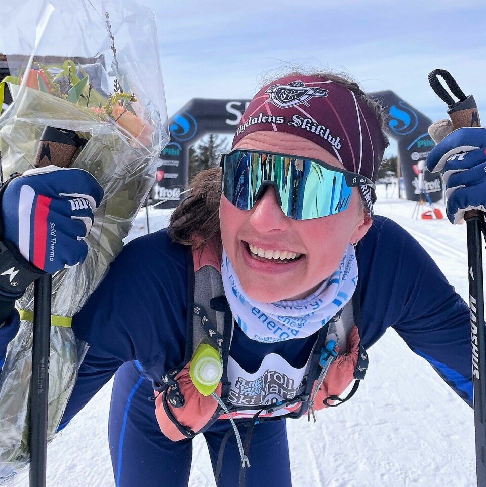 Tidenes kjappeste Lillehammer Troll Ski Marathon Anna Ulvens¢en - vinner 95 km.jpg
