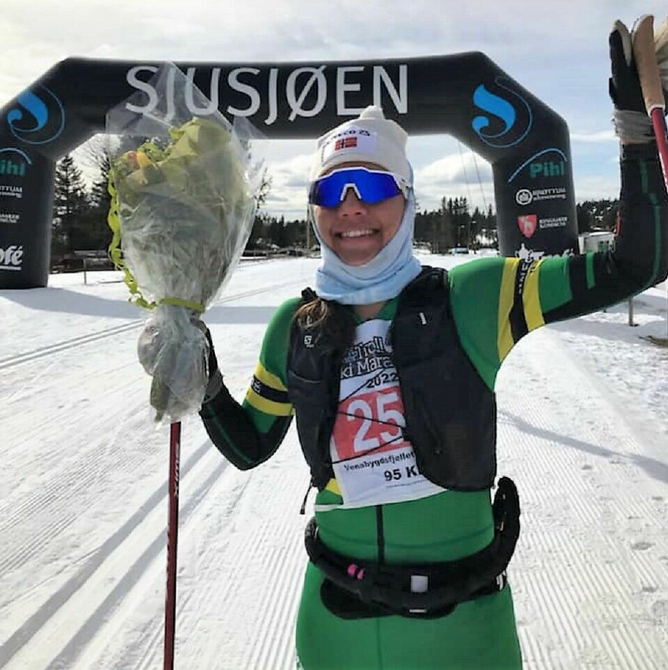 Tidenes kjappeste Lillehammer Troll Ski Marathon Frida ¥ygard - vinner 95 km.jpg