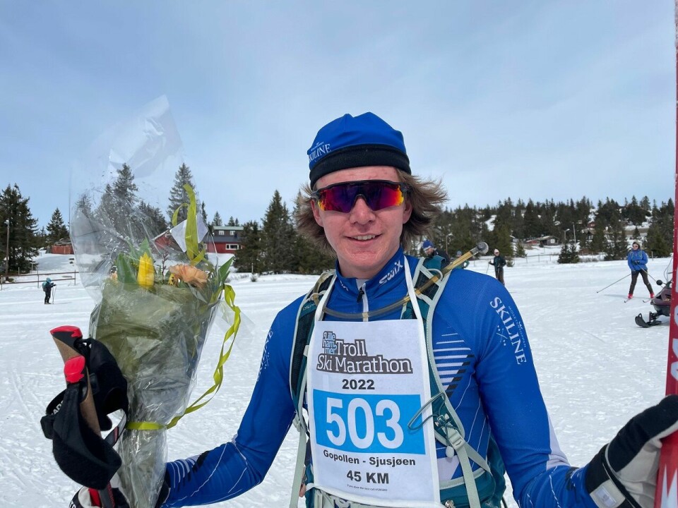 Tidenes kjappeste Lillehammer Troll Ski Marathon Edvald Fossum Olstad - vinner 45 km.jpg