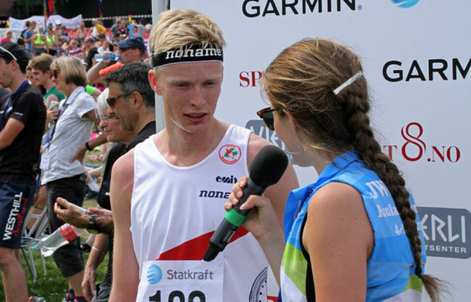 Sølv til Heidi Mårtensson på sprinten i junior-VM i orientering AndreasSoelberg.jpg
