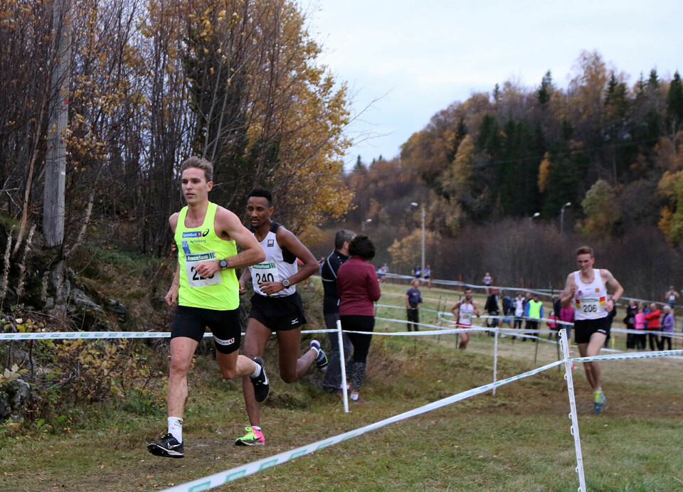 I 2018 da NM terrengløp gikk på Bratsberg ble Didrik Tønseth norsk mester foran Senay Fissehatsion. I år vil de to møtes til ny dyst i Frognerparken. (Foto: Runar Gilberg) I 2018 da NM terrengløp gikk på Bratsberg ble Didrik Tønseth norsk mester foran Senay Fissehatsion. I år vil de to møtes til ny dyst i Frognerparken. (Foto: Runar Gilberg)