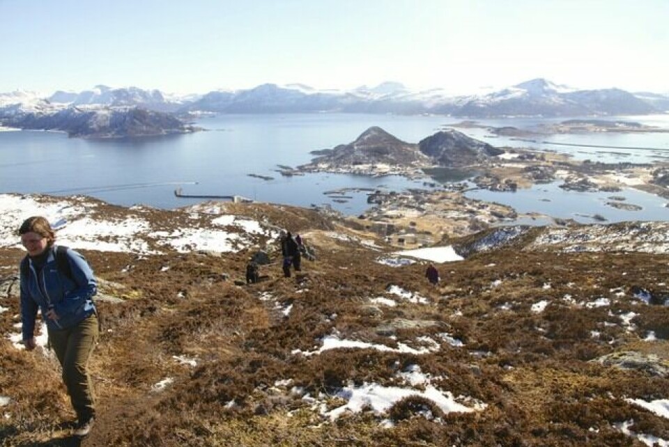 Blå Sjutoppstur på Sandsøya