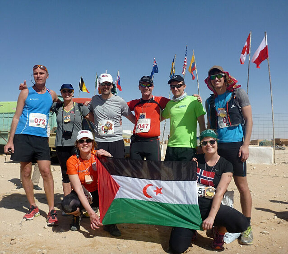 Mange norske menn og kvinner til Sahara Marathon 2015 Den_norske_troppen_2014