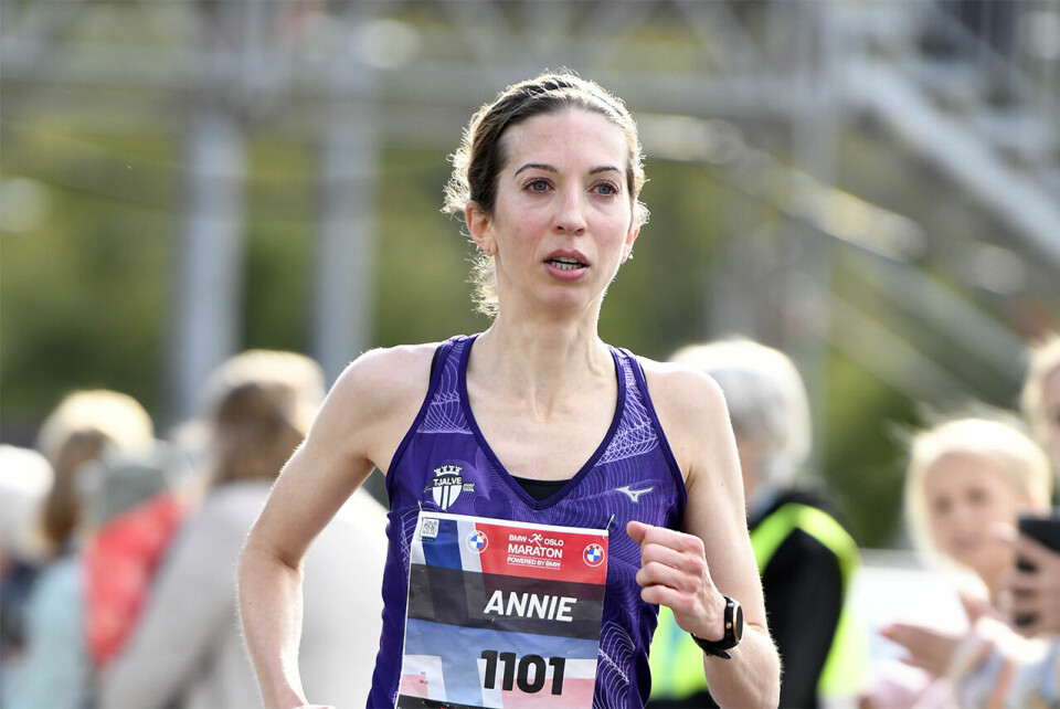 Med 2.43.26 løp Annie Bersagel inn til en klar seier og NM-gull i Oslo Maraton i midten av september. (Foto: Bjørn Johannessen) Med 2.43.26 løp Annie Bersagel inn til en klar seier og NM-gull i Oslo Maraton i midten av september. (Foto: Bjørn Johannessen)