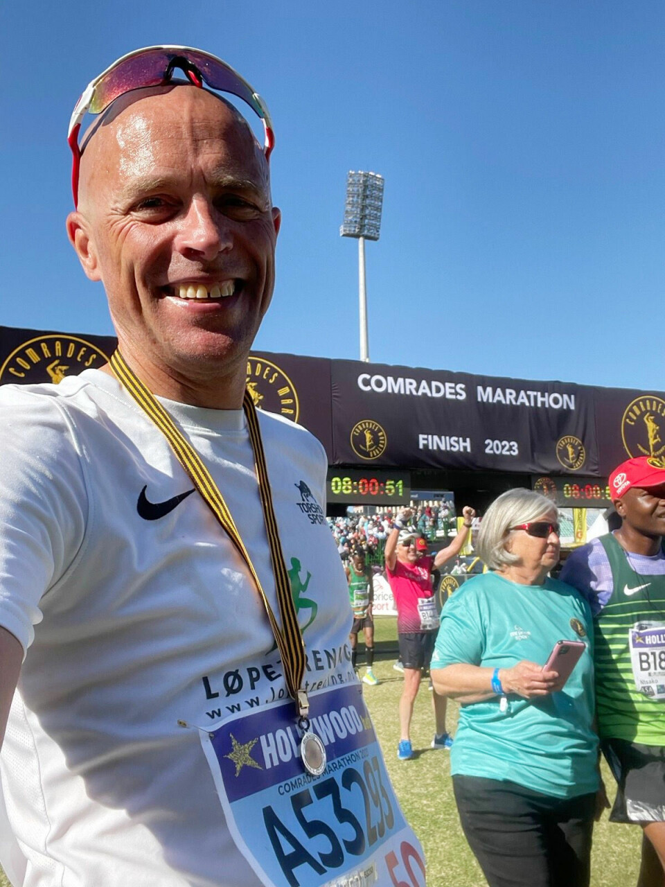 Løyperekord for både menn og kvinner i Comrades Marathon Comrades-Andreas-Gossner-maal-foto-privat.jpg