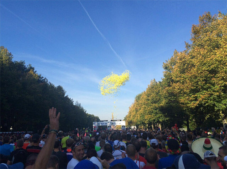 Verdensrekord og norsk perseskred i Berlin Marathon Starten.jpg