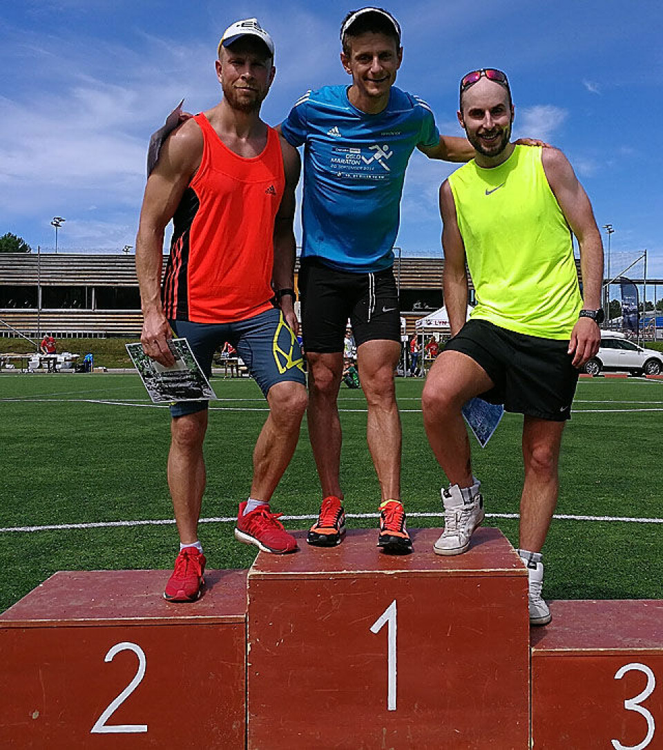 Sletten og Baartvedt vant HOT Nordmarka Skogsmaraton Seierspall_maraton_menn_IMG_20170617_143421.jpg