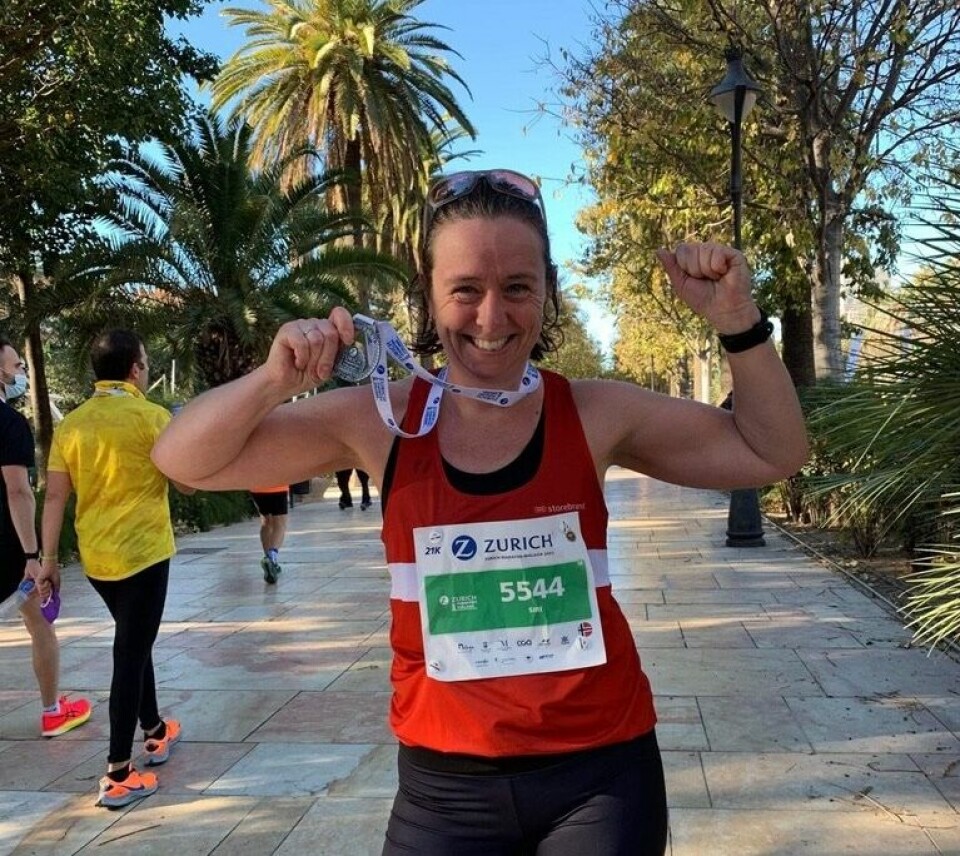 Malaga halvmaraton er fullført. (Privat foto) Malaga halvmaraton er fullført. (Privat foto)