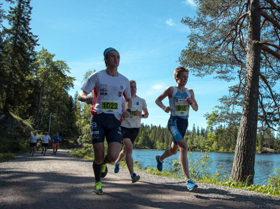 Sletten og Baartvedt vant HOT Nordmarka Skogsmaraton Halvmaraton_Espen_Persen_Olaf_Talmo_OMSM_02.jpg