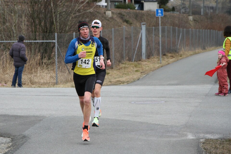 Kristin Vabø og Ole Mikal Tørsdal vant Egersund Halvmaraton Carlo_Brekken_Øystein_Wergeland.JPG