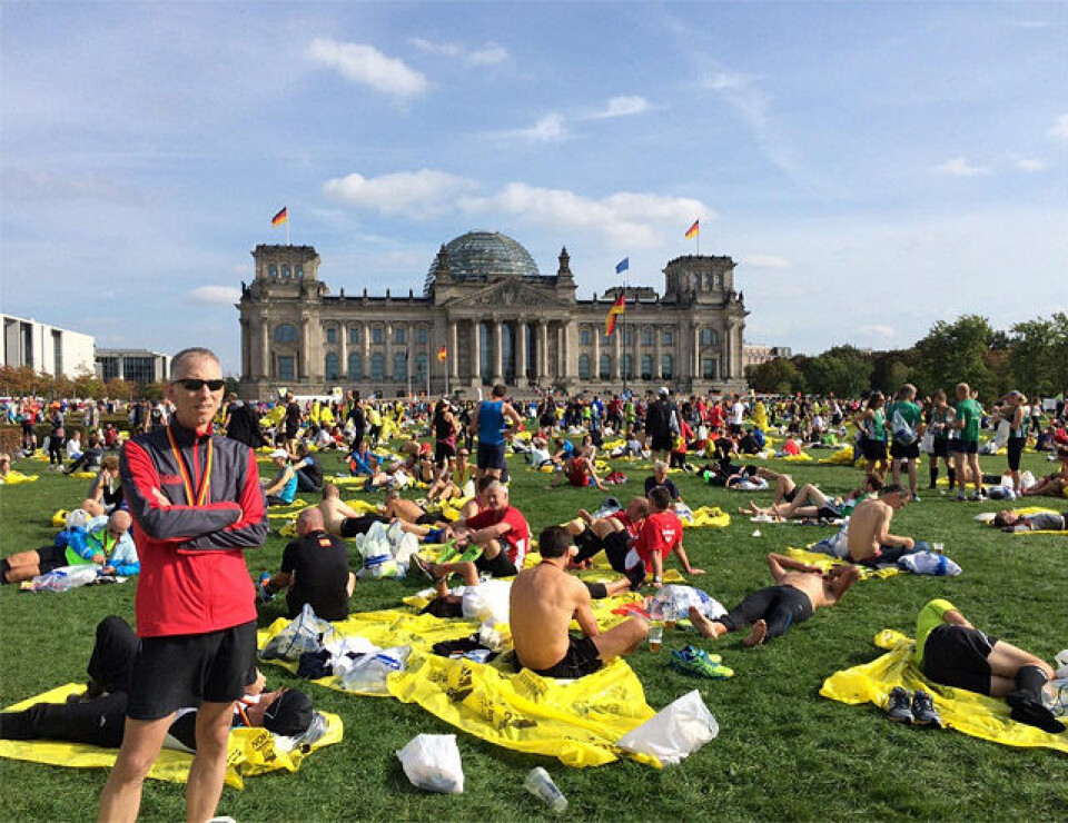 Verdensrekord og norsk perseskred i Berlin Marathon Riksdagen_foto_Springtime.jpg