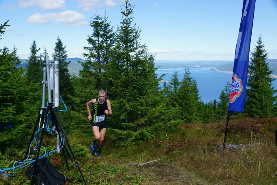 O-verdensmester Kinneberg til topps i Åneskøl Opp Eskil_Kinneberg_målgang.jpg