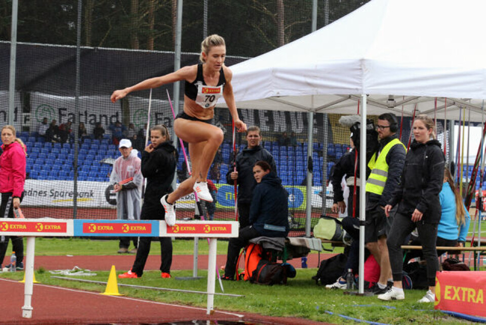 Karoline Bj. Grøvdal knuste sin egen norgesrekord på 3000 m hinder 1P1A1256.jpg