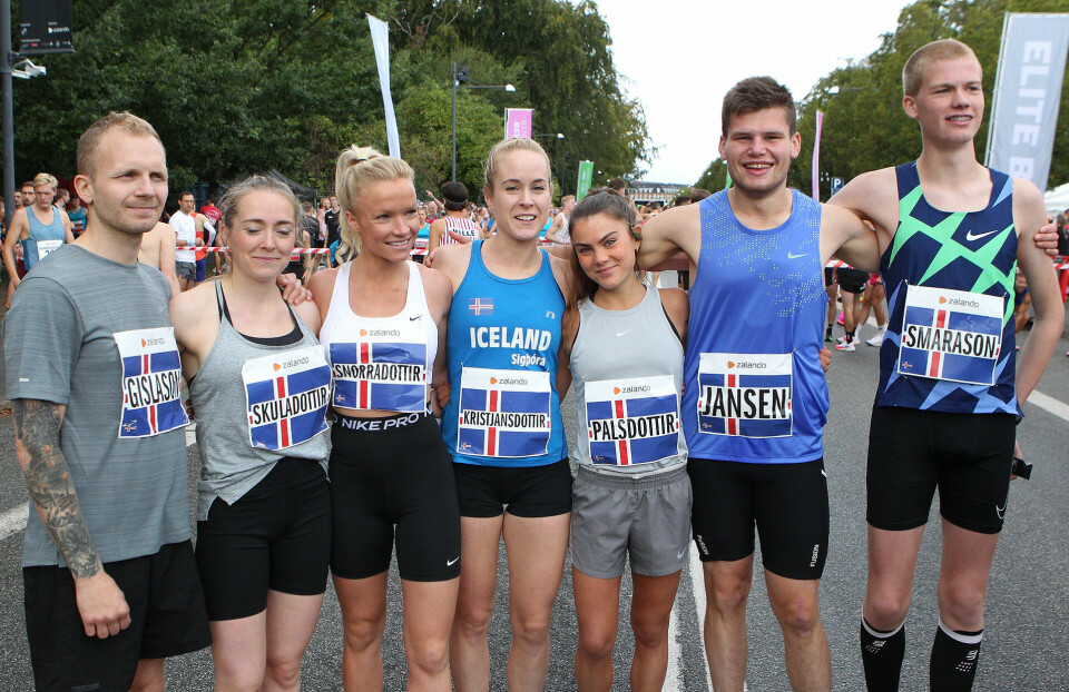 Et ras av rekorder i Copenhagen Half, men norgesrekorden overlevde Islands_landslag_dame_herre_A20G2670.jpg
