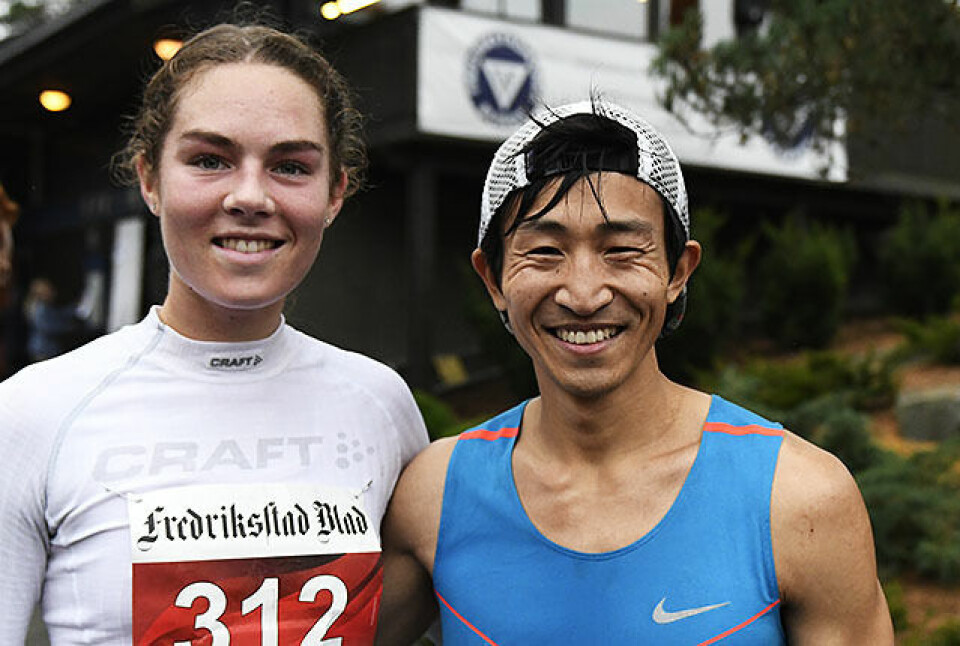 Karoline Næss, Bjerke IL Skiskyting vant kvinneklassen, mens Håkon Urdal fra Moss vant herreklassen i Fredrikstadmarka Rundt. (Alle foto: Bjørn Johannessen) Karoline Næss, Bjerke IL Skiskyting vant kvinneklassen, mens Håkon Urdal fra Moss vant herreklassen i Fredrikstadmarka Rundt. (Alle foto: Bjørn Johannessen)