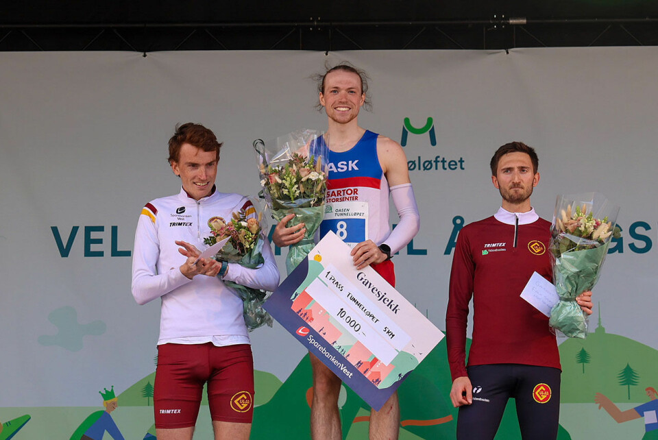 Marius Sørli spurtbeseiret Marius Vedvik i Tunnelløpet 1U9A6078.jpg