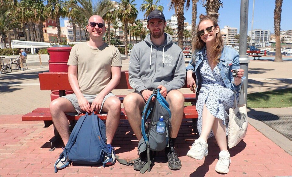 Synshemningen retinitis pigmentosa er ikke til hinder for fysisk aktivitet og trening Joachim Larsen, Birk Otterhaug Nilsen og Stine Marie Dæhli på treningsleir til Spania med SK Vidar og Team RP