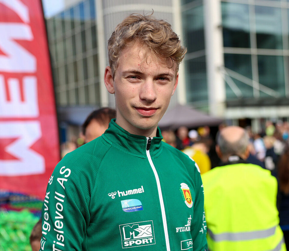 Marius Sørli spurtbeseiret Marius Vedvik i Tunnelløpet 1U9A5620.jpg