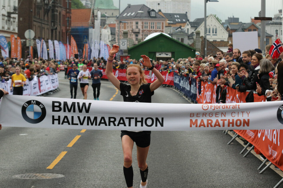 Det er snart to år siden Adele Henriksen vant halvmaraton i BCM. I fjor ble avlyst, mens man i år håper å kunne arrangere løp i august. (Arrangørfoto) Det er snart to år siden Adele Henriksen vant halvmaraton i BCM. I fjor ble avlyst, mens man i år håper å kunne arrangere løp i august. (Arrangørfoto)