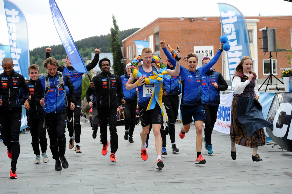 I morgen starter årets utgave av St. Olavsloppet. Her fra da Namdal Løpeklubb vant konkurranseklassen for menn i 2019. (Arkivfoto: Arne Brunes) I morgen starter årets utgave av St. Olavsloppet. Her fra da Namdal Løpeklubb vant konkurranseklassen for menn i 2019. (Arkivfoto: Arne Brunes)